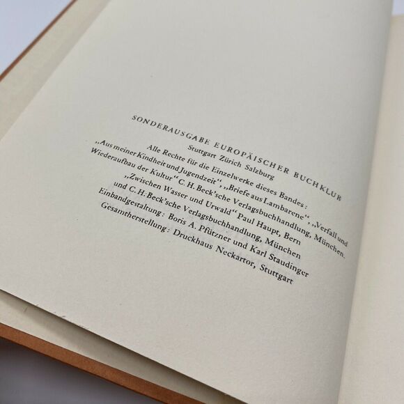 Albert Schweitzer Glauben, Lieben, Handeln 1957 Hardcover Book German Vintage - Picture 6 of 7